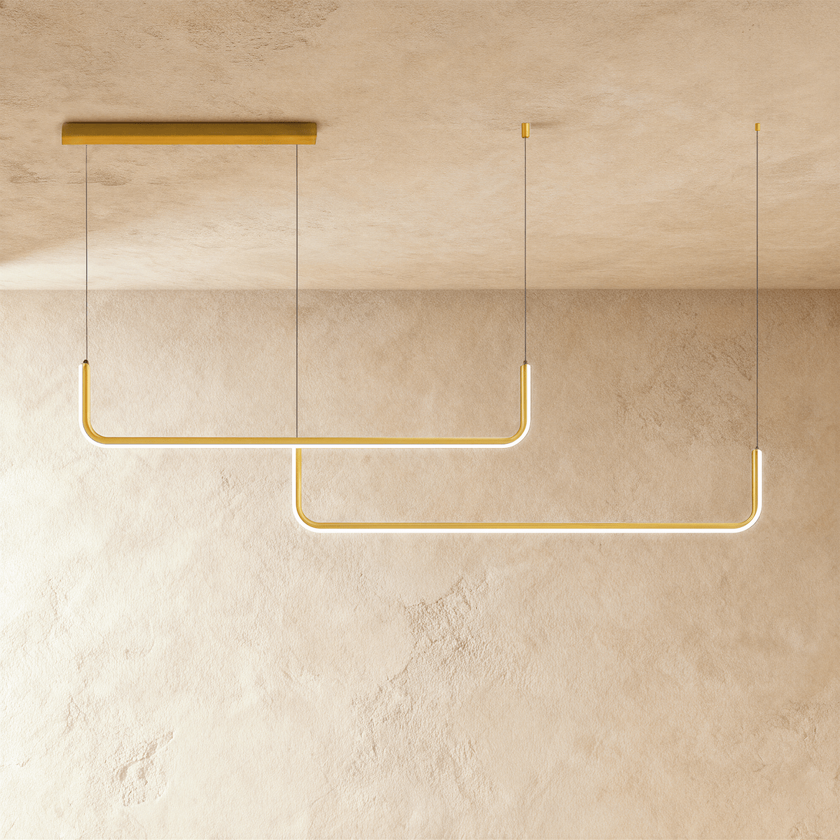 Lineaire LED Kroonluchter Met Modern Design En Warme Lichtbeleving | Restfield